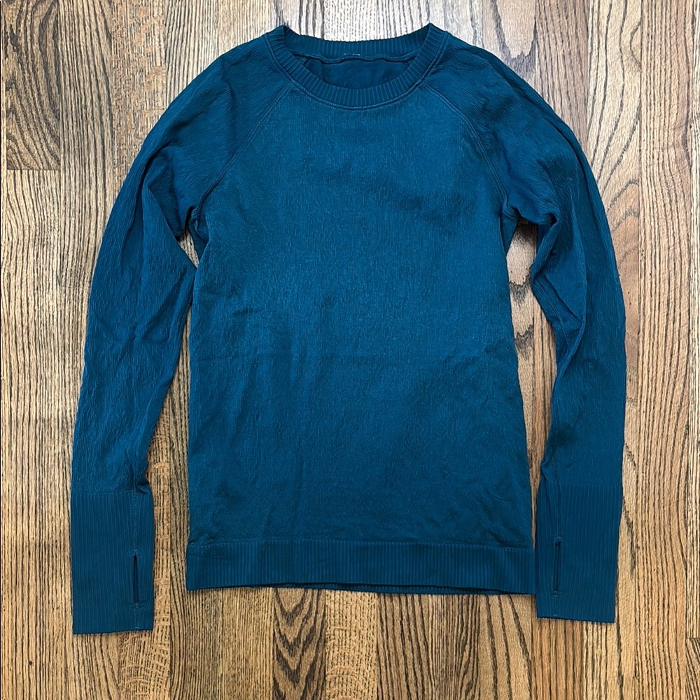 Lululemon Restless Pullover Sweater Long Sleeve Carbon Blue